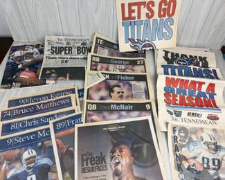 TENNESSEE TITANS SUPER BOWL NEWSPAPERS 2000