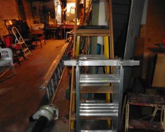 *Ladders (Extension, 4 Ft Fiberglass, 6 Ft Wooding and Metal Convertible)*
