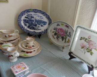 Portmeirion Platters and Mikasa Dishes Complete Set Available, Pattern: Strawberry Festival) 