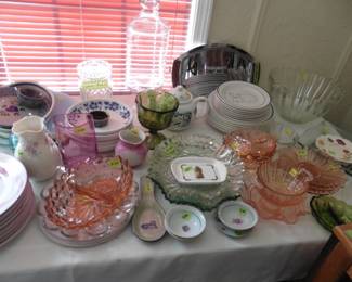 Vintage Glass, Sango Plate Set (Italy, with Kitties)