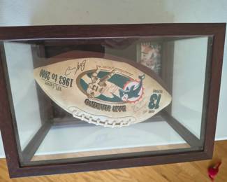 Hand Signed Limited Edition Dan Marino Football In Case