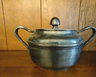 Reed's Silver U.S.N. Navy Covered Sugar Bowl