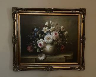 JUG FLOWERS Heather: 30 x 25 .5"