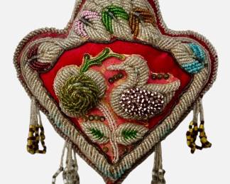 Beautiful Iroquois Whimsy / Beaded Pincushion