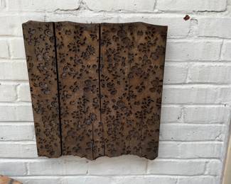 Antique wooden printing Block used for textile or wallpaper