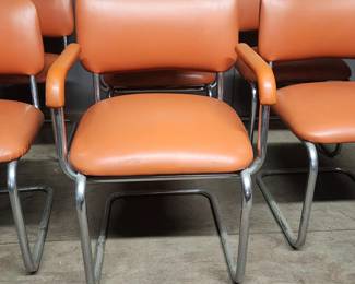 group of mid century dining chairs