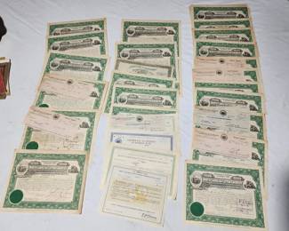 antique North Carolina cotton growers certificates