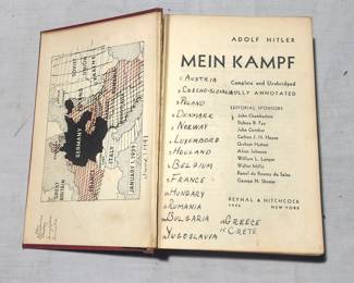 Adolf Hitler Mein Kamf 1st edition 18th impression 
