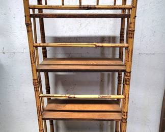 super antique bamboo bookshelf