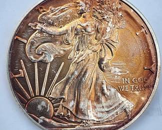 several  1 oz silverr eagles