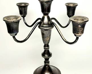 Sterling silver candelabra