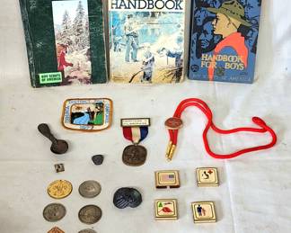 vintage Boy Scout lot w srterling silver ring
