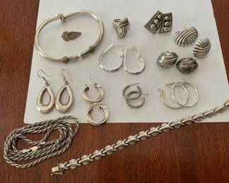 Simplistic Sterling Silver Jewelry Items