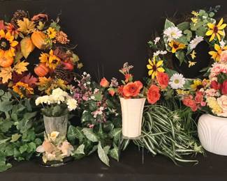 Lenox Vase And Artificial Stems