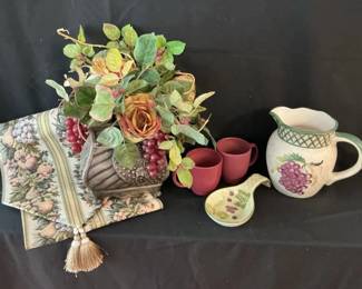 Grape Decor On Display