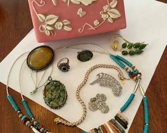 Vintage Gemstones Jewelry Box