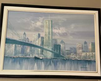 Cityscape Of The Brooklyn Bridge