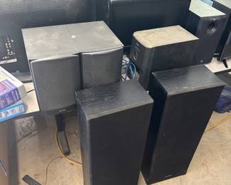 Speakers and computer screens