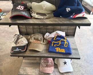 Vintage and new caps and hats