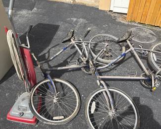 Bikes and vacuums