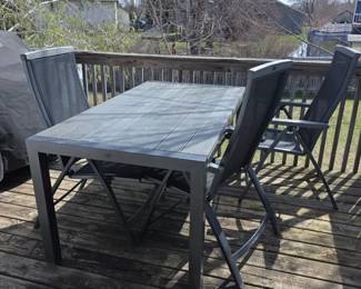 Patio Furniture with matching chairs