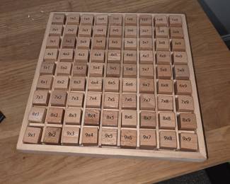 Multiplication learning toy