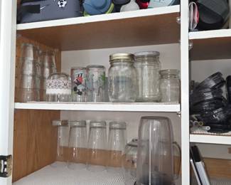 Canning jars, Glasses