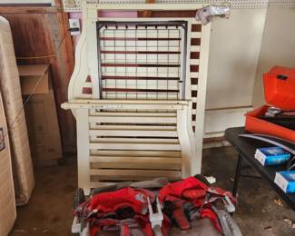 Crib/Toddler bed and Bob double stroller