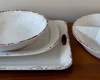 William Sonoma Melamine Serving Dishes