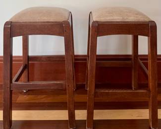 (2) Stickley Furniture Counter Stools