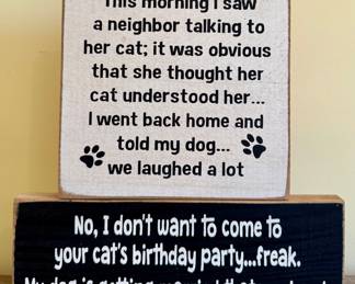 Whimsical Wood Signs