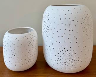 (2) Pierced Lanterns