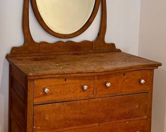 Vintage Dresser & Mirror