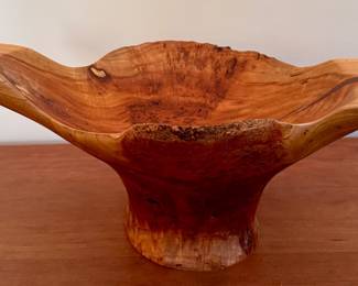 Hand Carved Rustic Bowl