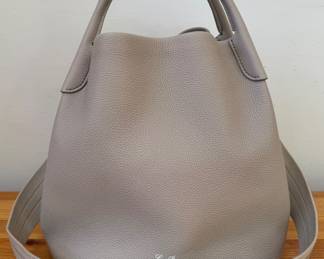 Loro Piana Bale Leather Top Handle Bag