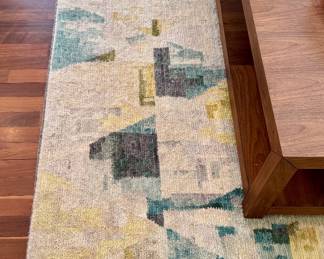 Stark Area Rug (blue, green, cream)