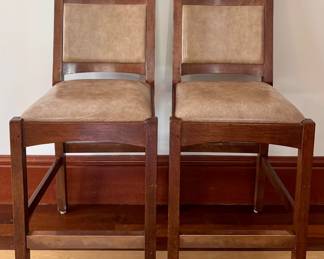 (2) Stickley Furniture Bar Stools