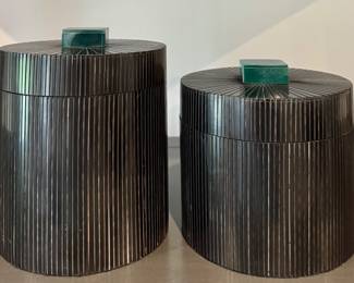 (2) Decorative Canisters