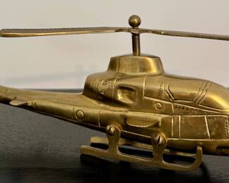 Brass Model Helicopter
