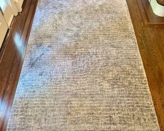 Gray & White Area Rug