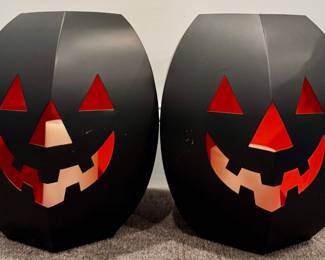 Crate & Barrel Large Pumpkin Lanterns