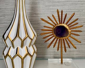 Decorative Vase & Geode Starburst