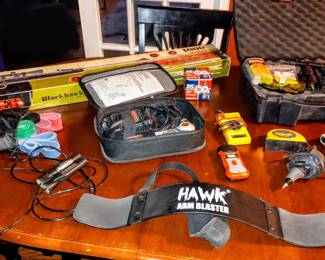 Air Gun BB Gun with Accessories and  Misc Workout Items 