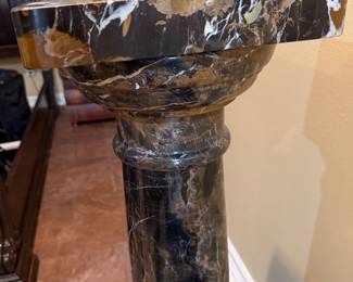 marble pedestal (pair) 43" tall