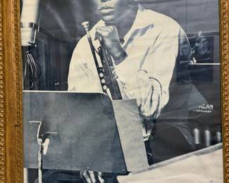 large framed Miles Davis