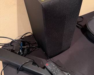LG soundbar and wireless subwoofer
