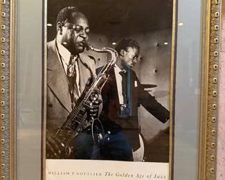 large framed Charlie Parker and Miles Davis 1947
