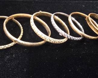 14k and 18 k bangles !