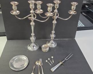 sterling silver candelabras and more