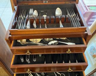 Silver plate flatware